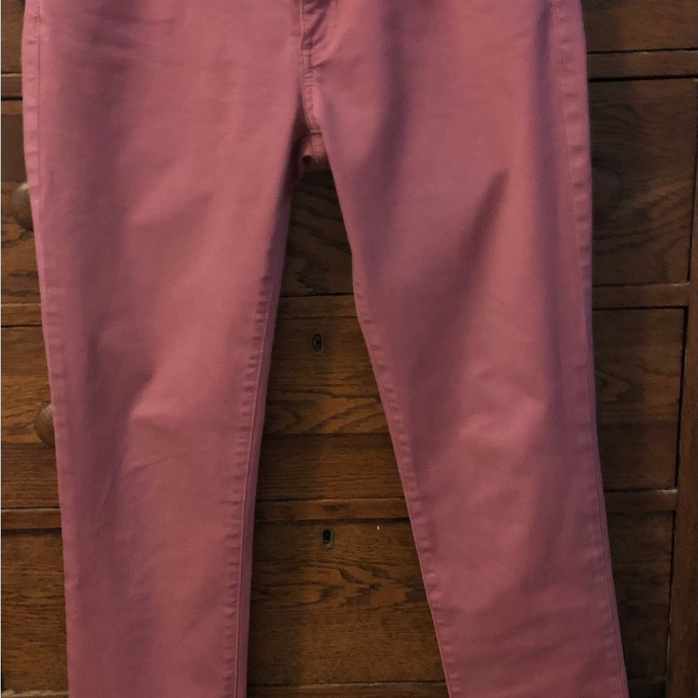 Ankle cigarette pants, size 28 in a dark rose color made by Dl1961